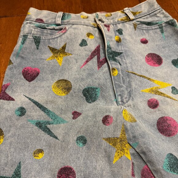 Vintage 80s/90s “Café” Denim Pants | 100% Cotton | VGUC - Picture 1 of 11